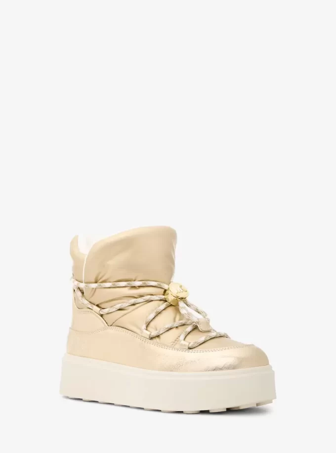 Romey Metallic Lace-Up Boot