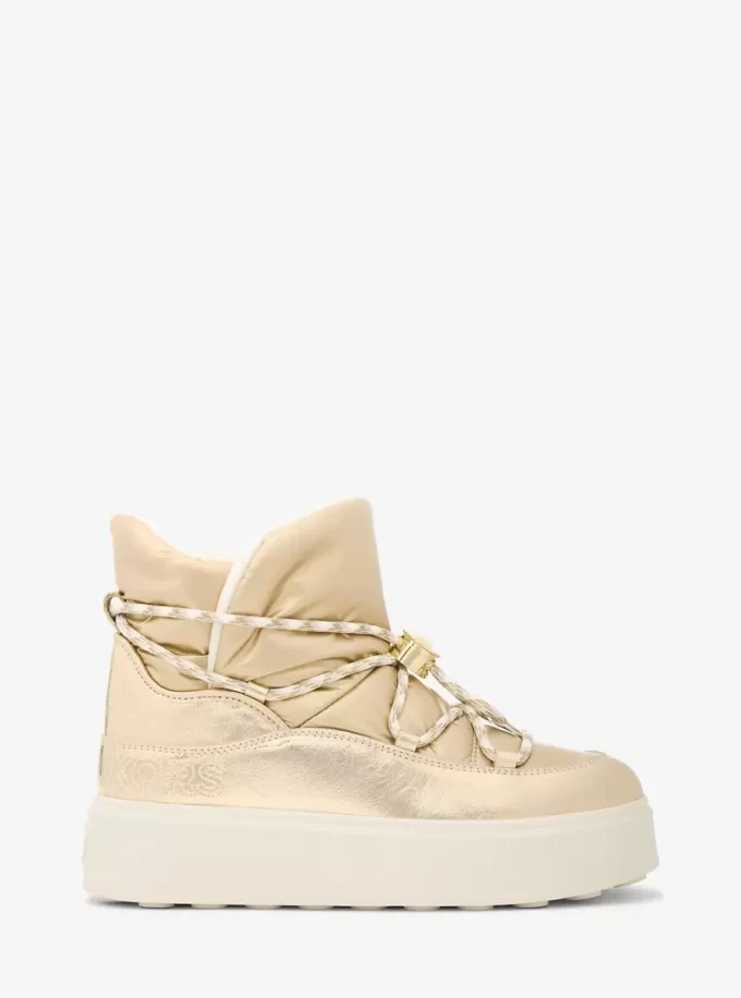 Romey Metallic Lace-Up Boot