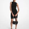 Ruched Stretch Matte Jersey Mini Dress