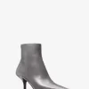Selina Burnished Leather Ankle Boot