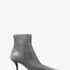 Selina Burnished Leather Ankle Boot