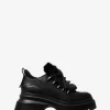Shiloh Leather and Faux Fur Platform Boot