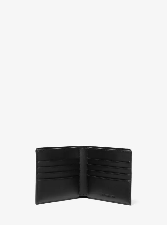 Signature Logo Billfold Wallet and Belt Gift Set
