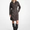 Signature Logo Cotton Blend Belted Trench Coat Signature Logo Cotton Blend Belted Trench Coat