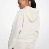 Signature Logo Cotton Blend Cropped Hoodie