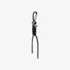 Silver-Tone and Braided Cord Bag Charm