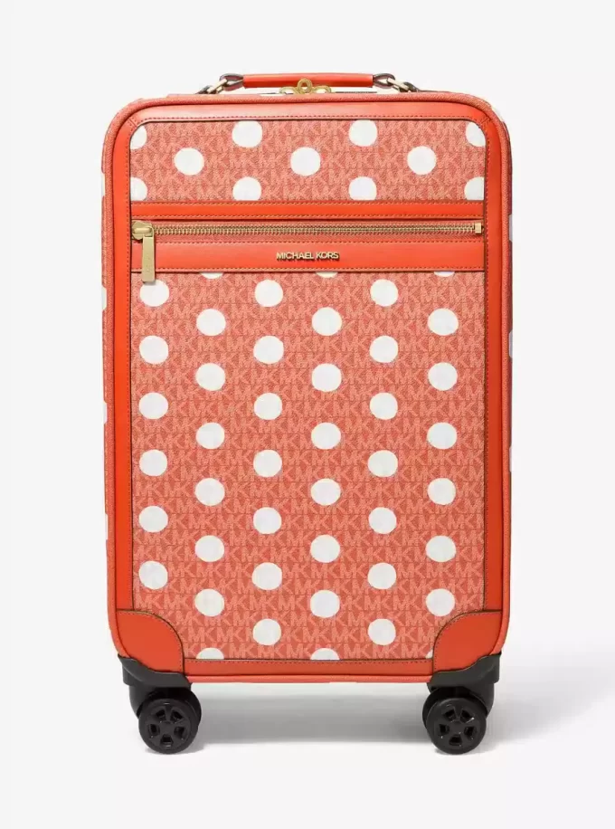Small Polka Dot Signature Logo Suitcase