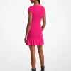 Smocked Georgette Mini Dress