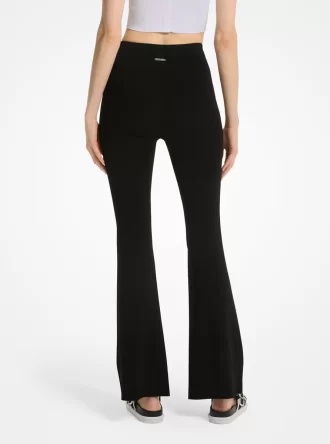 Stretch Knit Flared Legging