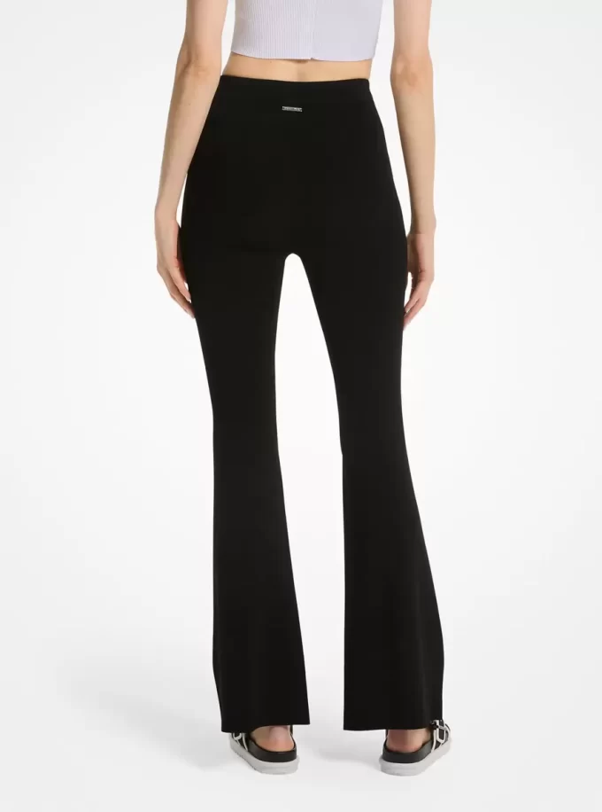 Stretch Knit Flared Legging