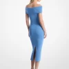 Stretch Knit Off-The-Shoulder Dress