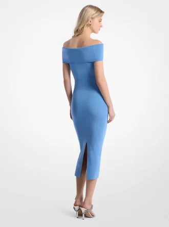 Stretch Knit Off-The-Shoulder Dress