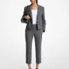 Stretch Wool Cropped Pants
