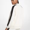 Striped Velour Zip-Up Jacket