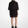 Studded Corded Floral Lace Shirt