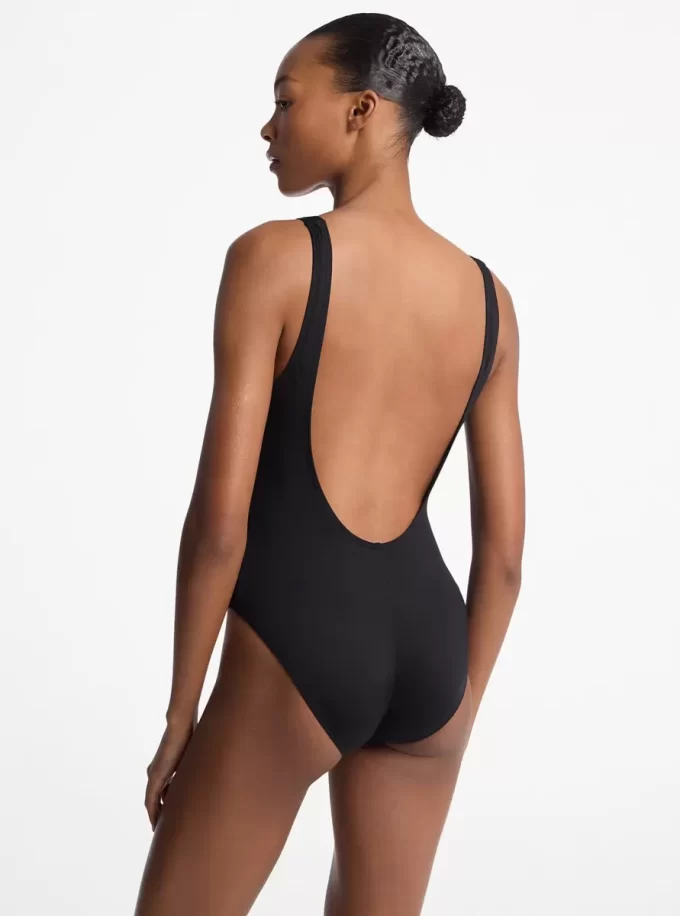 Studded One-Piece Swimsuit