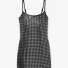 Studded Stretch Viscose Mini Dress