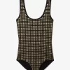 Studded Viscose Blend Bodysuit