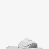 Suki Embellished Metallic Slide Sandal