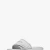 Suki Embellished Metallic Slide Sandal