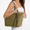 Sullivan Large Saffiano Leather Top-Zip Tote Bag
