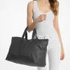 Tanner Large Printed Signature Logo Reversible Packable Tote Bag