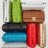 Tribeca Large Metallic Quilted Leather Shoulder Bag