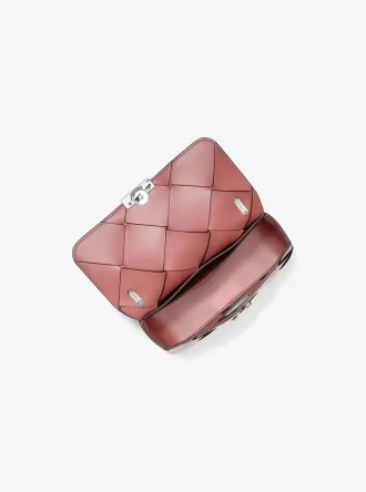 Tribeca Small Woven Leather Shoulder Bag