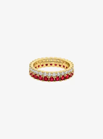 Two-Tone Double Pavé Ring