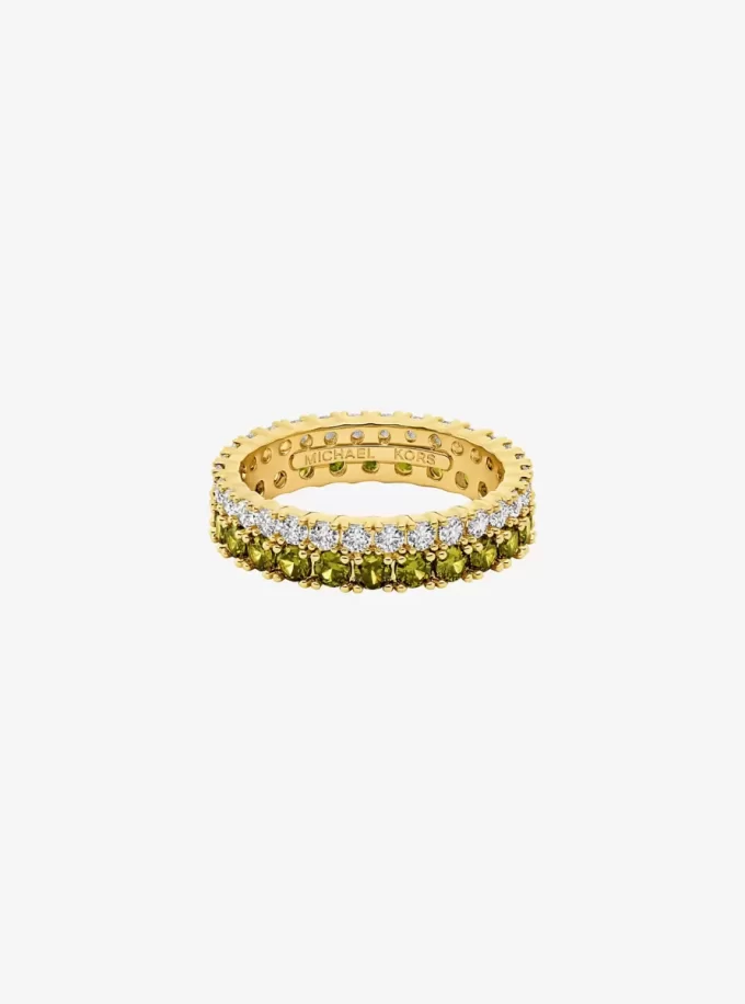 Two-Tone Double Pavé Ring