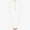 Two-Tone Pavé Chevron Necklace