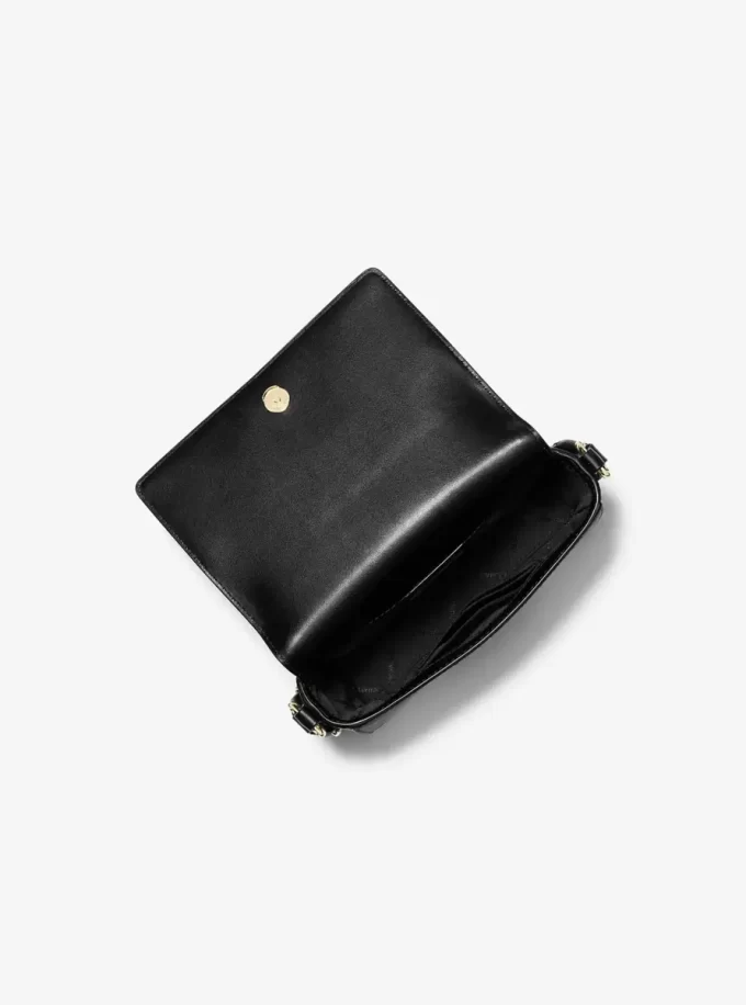 Vincent Small Saffiano Leather Crossbody Bag with Signature Logo Card Case