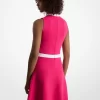 Viscose Blend Snap Dress