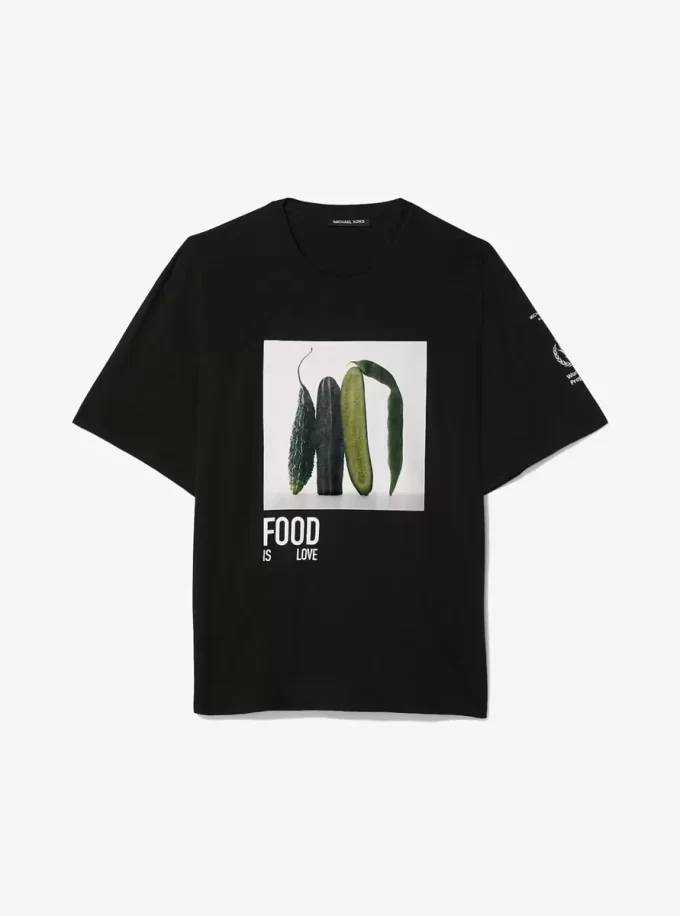 Watch Hunger Stop Cotton and Linen Blend T-Shirt