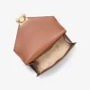 Whitney Medium Signature Logo and Metallic Shoulder Bag