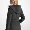 Wool Blend Hooded Coat