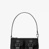 Zoe Small Embellished Suede Pochette