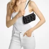 Zoe Small Embellished Suede Pochette