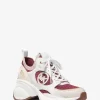 Zuma Color-Block Leather and Knit Trainer