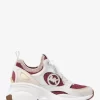 Zuma Color-Block Leather and Knit Trainer