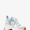 Zuma Color-Block Leather and Mesh Trainer